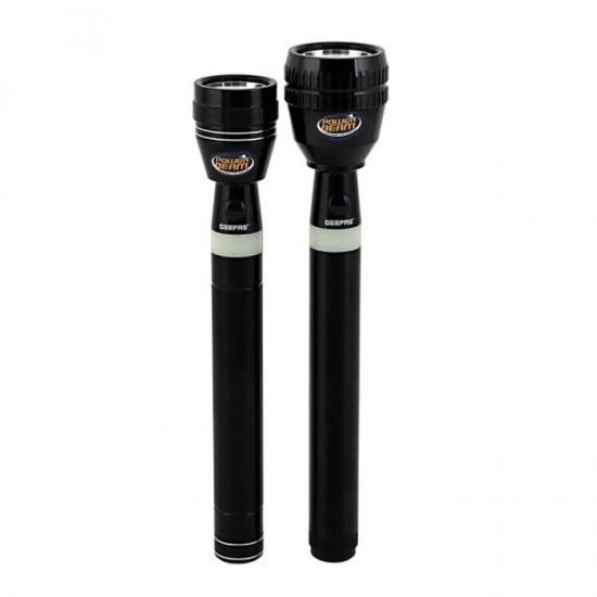 Geepas 2Pcs Rechargeable LED Flashlight GFL4637N