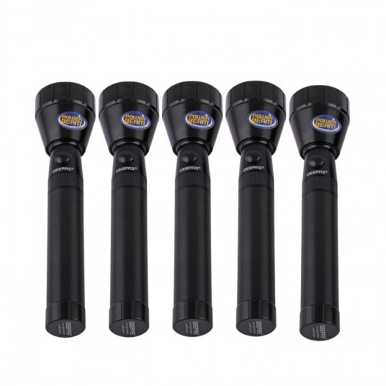 Geepas 5In1 Rechargeable Family Pack LED Flashlight GFL51075