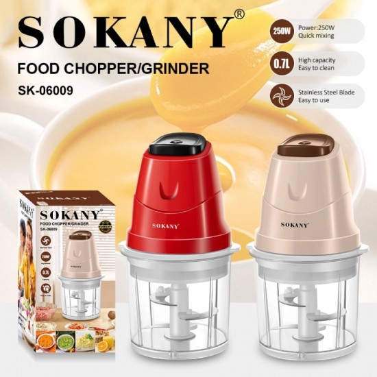 SOKANY FOOD CHOPPER/GRINDER SK-06009-RED