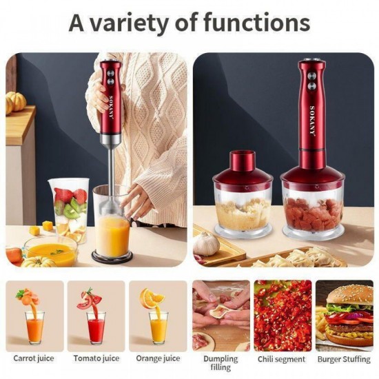 Sokany 600W Multifunction Electric Mixer Juicer/Hand Blander SK-DD-1808