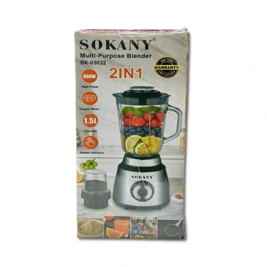 SOKANY MULTI PURPOSE BLENDER 2IN1 SK-03032