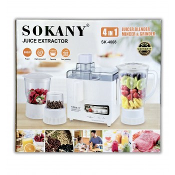 SOKANY JUICE EXTRACTOR 4IN1800W 1500ML